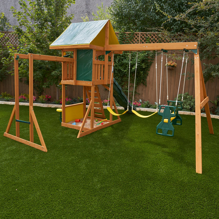 KidKraft Brookridge Wooden Swing Set & Reviews Wayfair